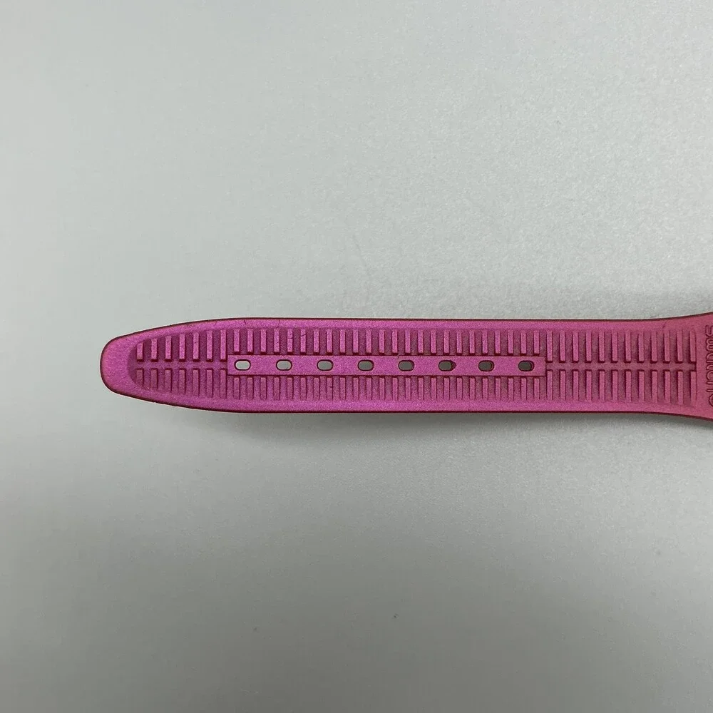 Swatch Sneaky Peaky Womens Watch 34mm Purple Dial Day Date Swiss New Battery
